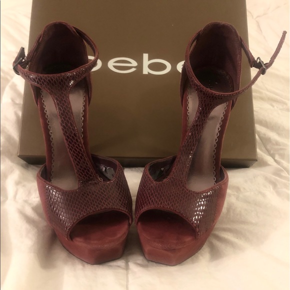 Bebe Nikki T-Strap Heel - Picture 2 of 6